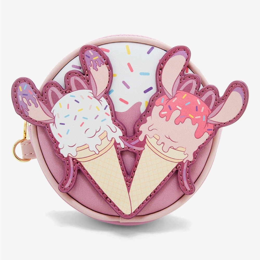Loungefly Pink Ice Cream Bunny Ears Round Kids Crossbody Bag